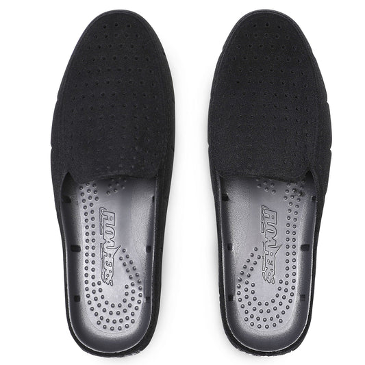 Men’s Sunset Slide 3.0 Foam Shoe | Black Vegan Suede