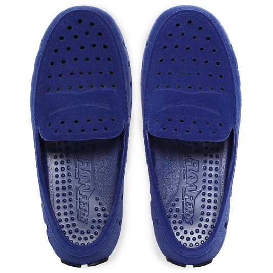 Kids Prodigy Deep Navy/Black Suede Loafer