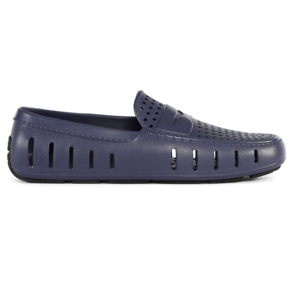 men s country club midnight blue/black loafers,5