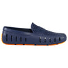 men s country club navy peony flame orange loafers