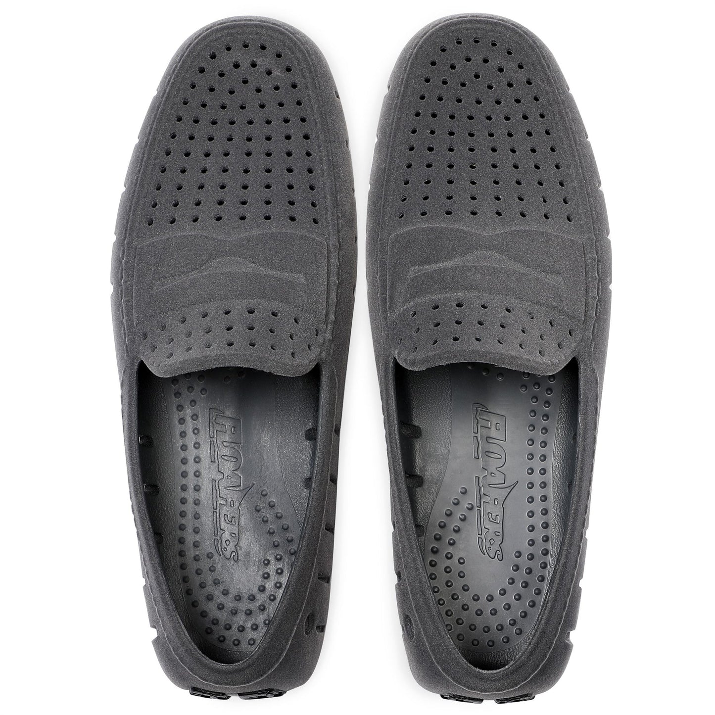 Men's Country Club Slate Grey Black Suede Loafers