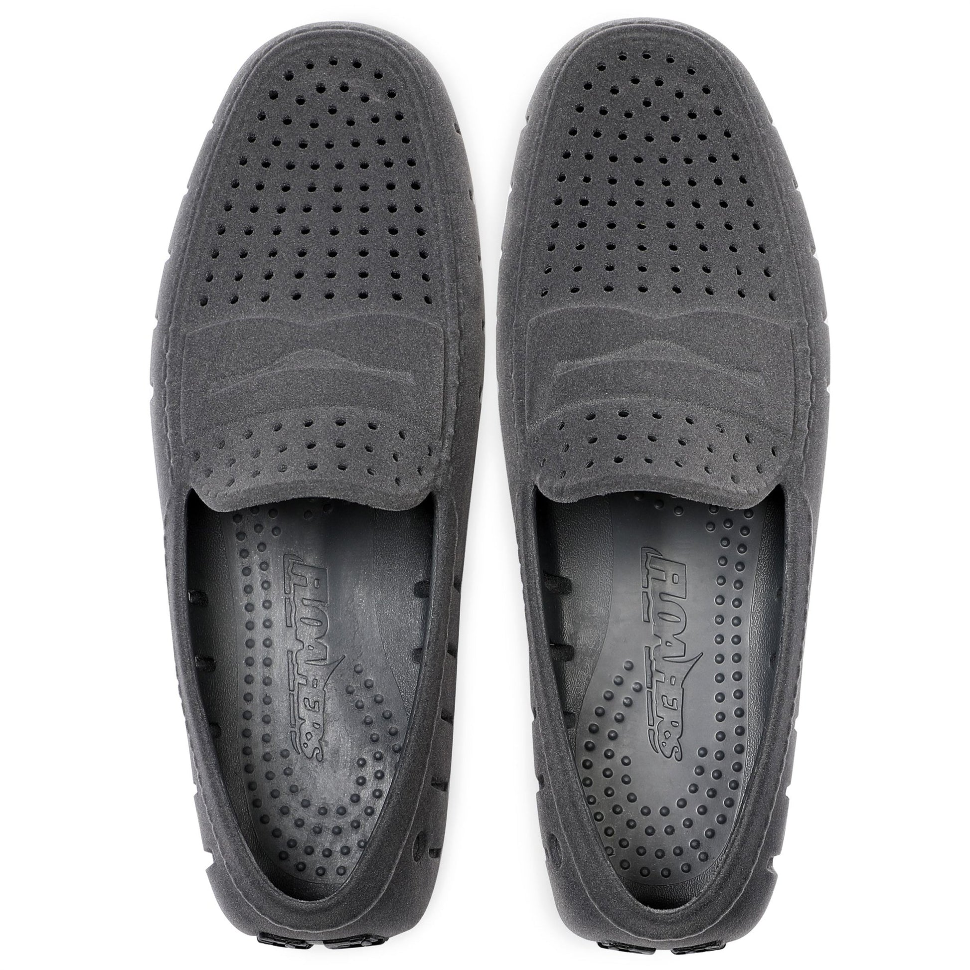 Men's Country Club Slate Grey Black Suede Loafers