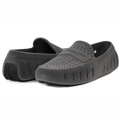 Men's Country Club Slate Grey Black Suede Loafers