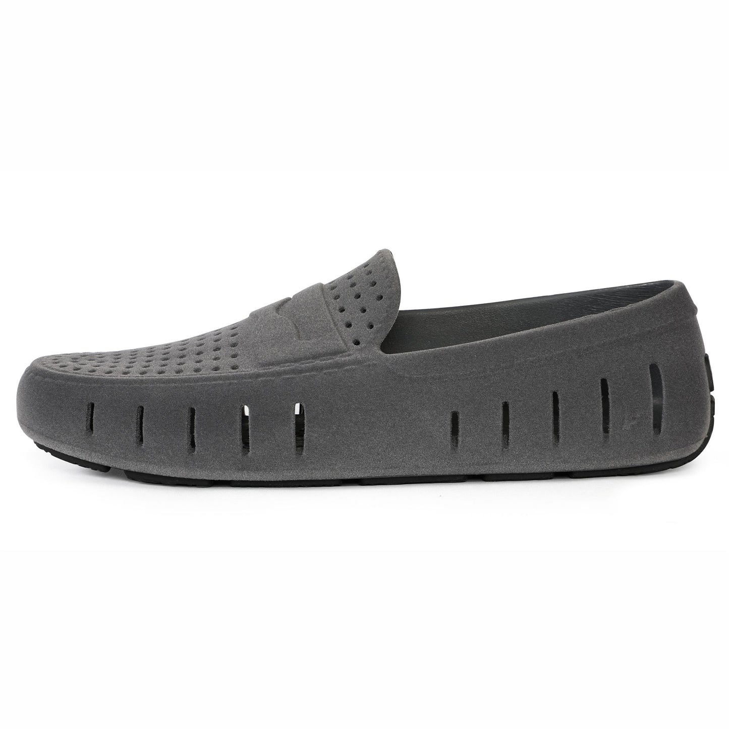 Men's Country Club Slate Grey Black Suede Loafers