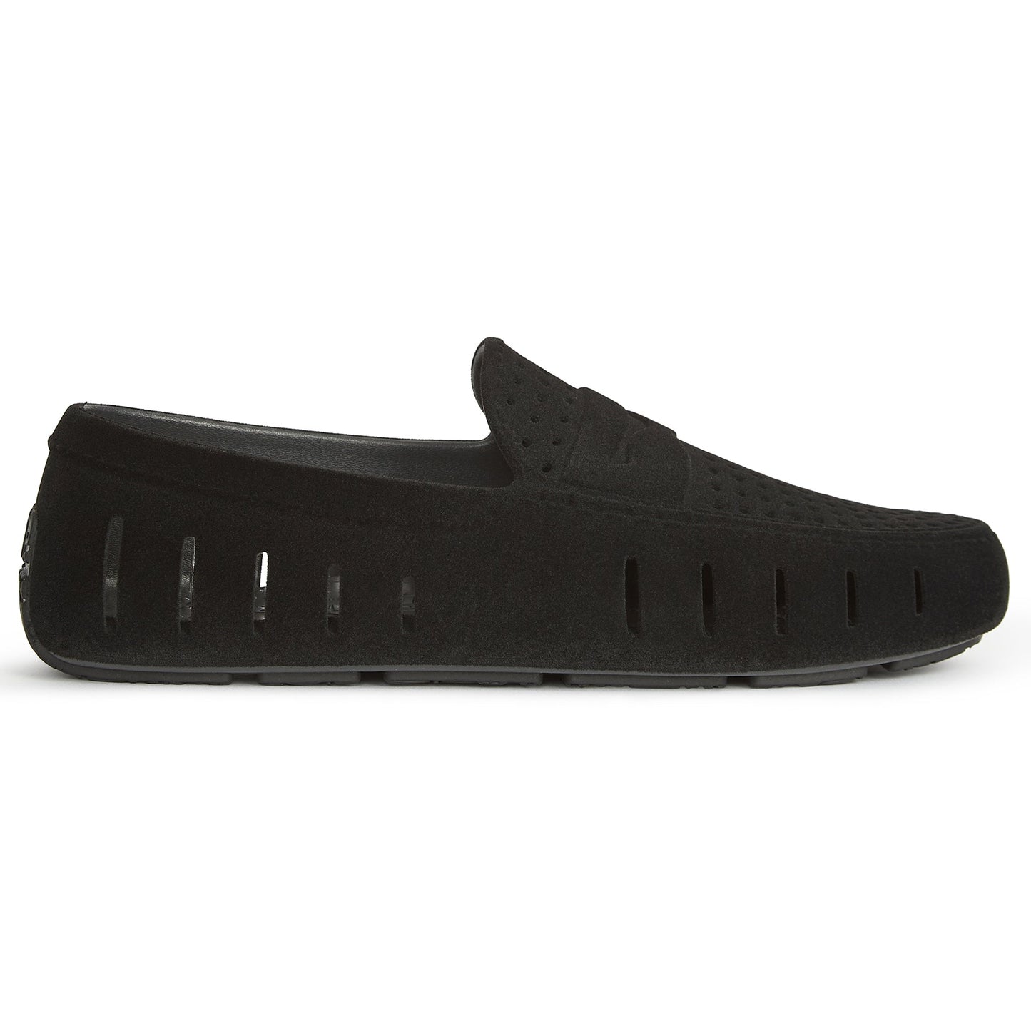 men s country club black suede loafers,5