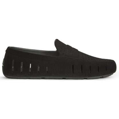 men s country club black suede loafers,5