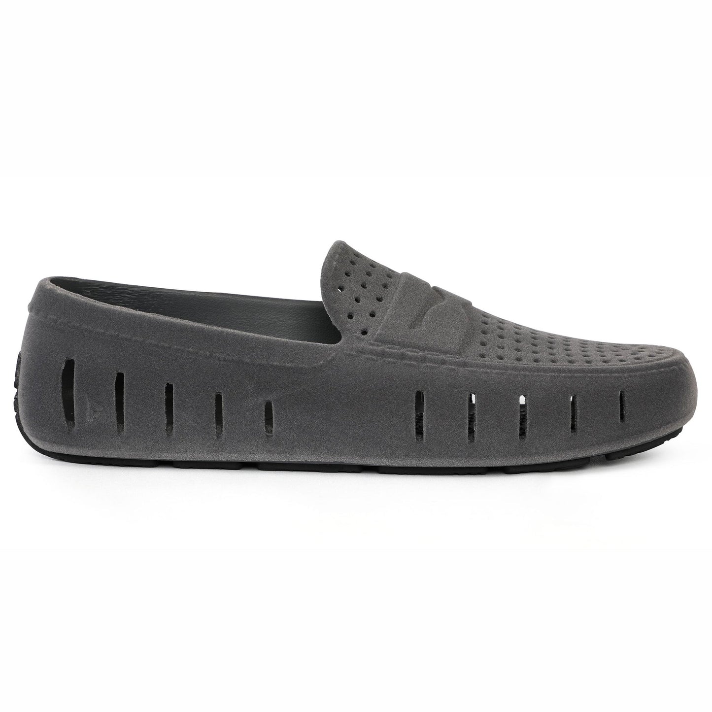 men s country club slate grey black suede loafers,5