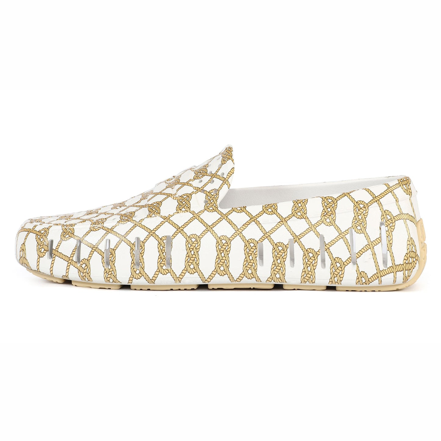 WHITE ROPE/CREAM COUNTRY CLUB PRINT - FINAL SALE