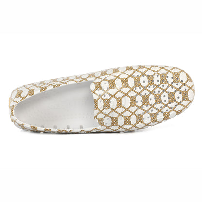 WHITE ROPE/CREAM COUNTRY CLUB PRINT - FINAL SALE