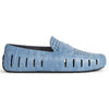men s country club blue denim print loafers