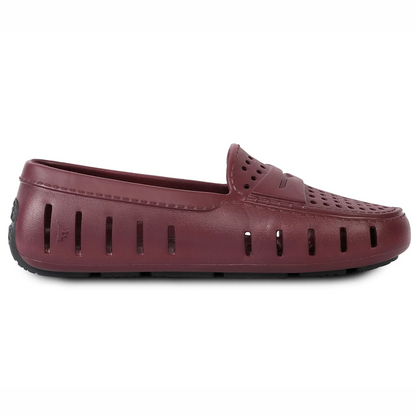women s posh burgundy asphalt loafers,5