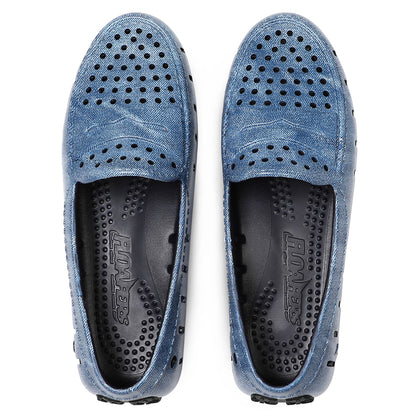 Women's Posh Blue Denim Print Loafers