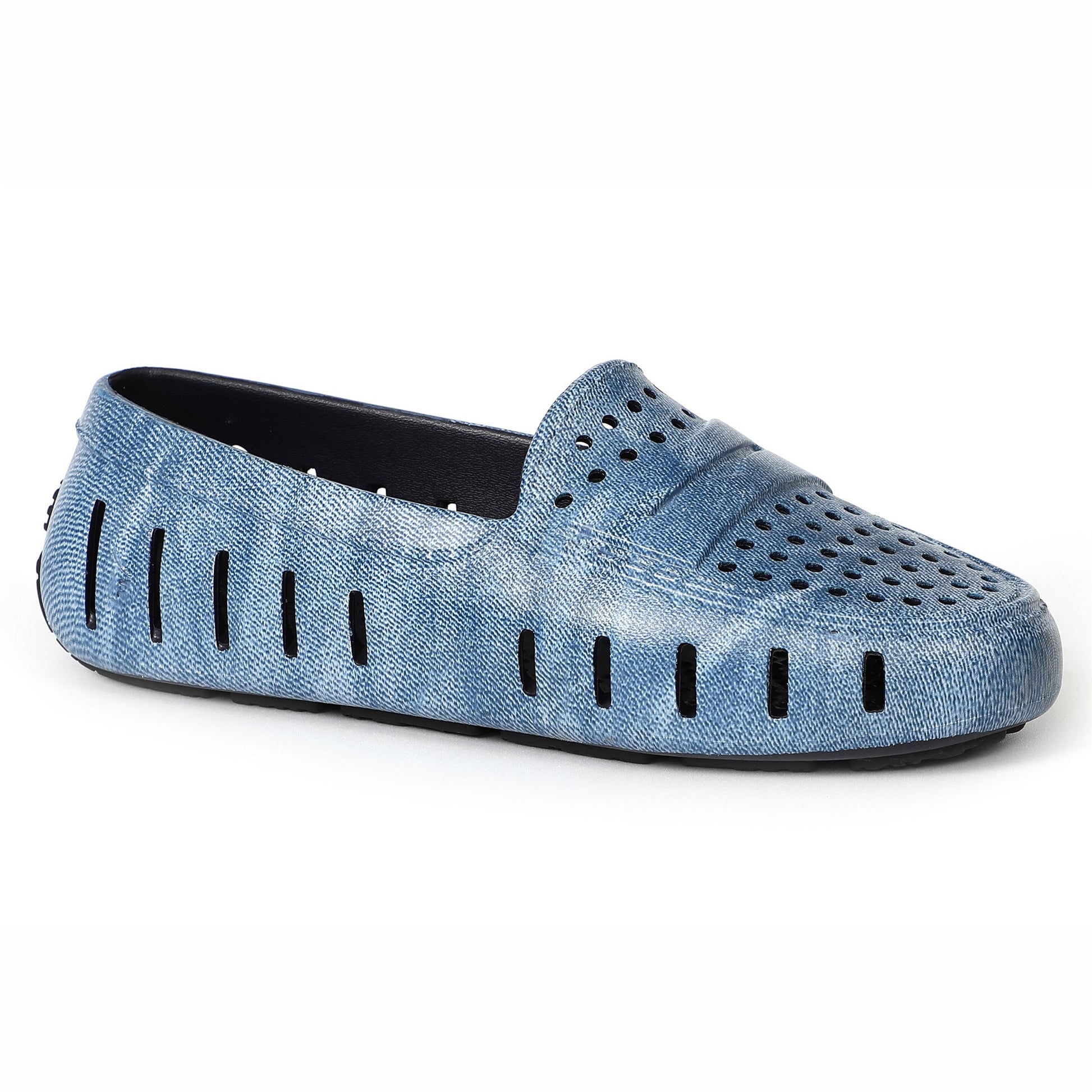 Women's Posh Blue Denim Print Loafers