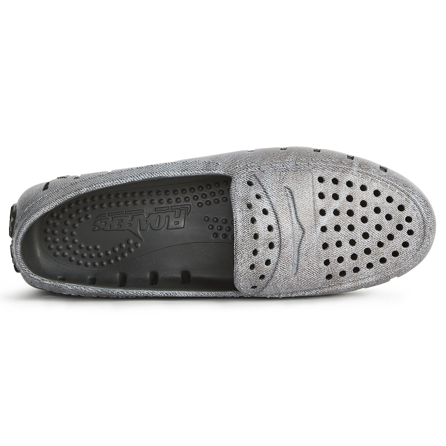 Women's Posh Black Denim Print Loafers