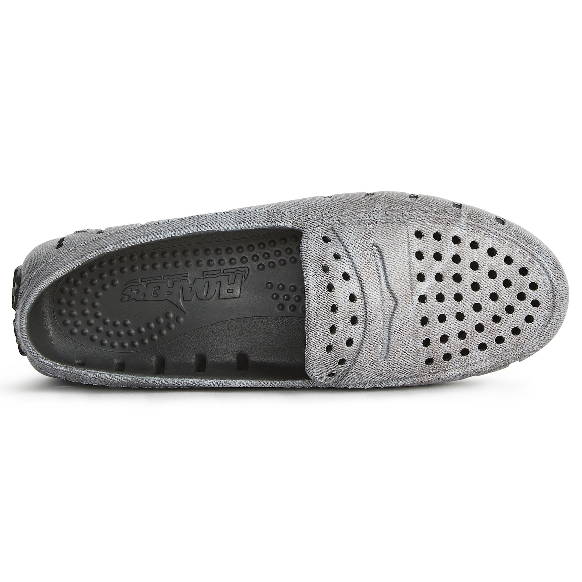 Women's Posh Black Denim Print Loafers
