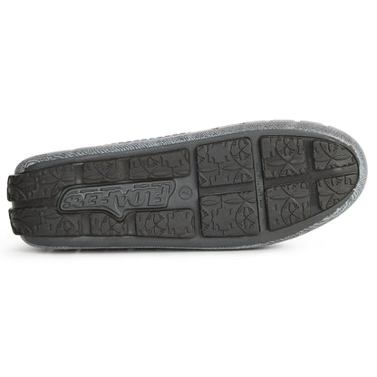 Women's Posh Black Denim Print Loafers