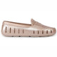 women s posh rose gold cream metallic loafers