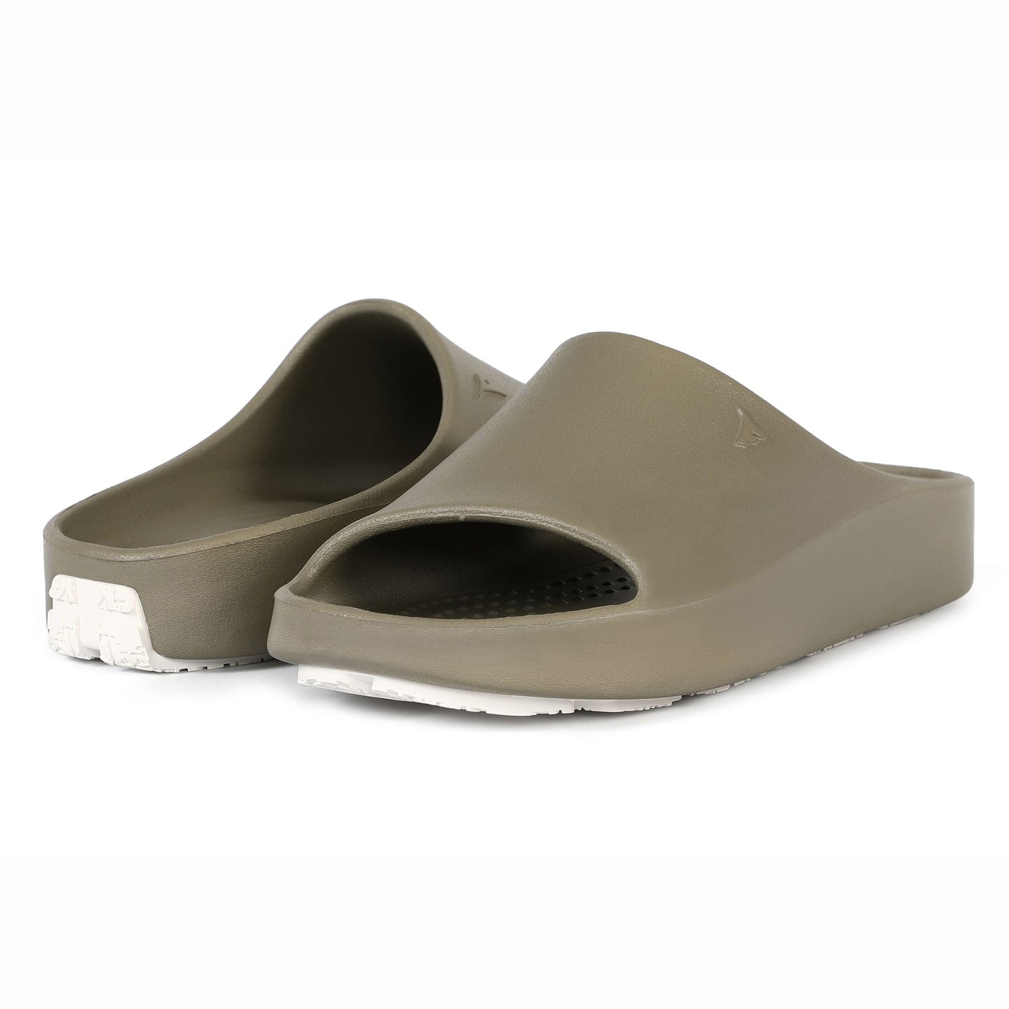 MERMAID GREEN/BRIGHT WHITE LANE-4 WOMENS SLIDE