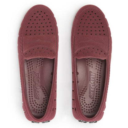 Women’s Posh Driver 3.0 Foam Shoe | Burgundy Vegan Suede