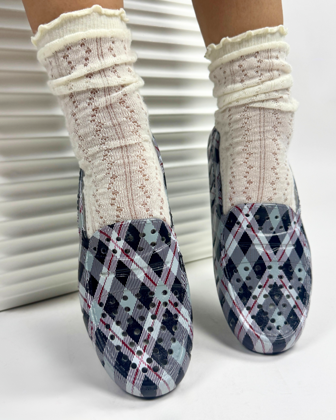 GREY MULTI PLAID/BLACK POSH PRINT - FINAL SALE