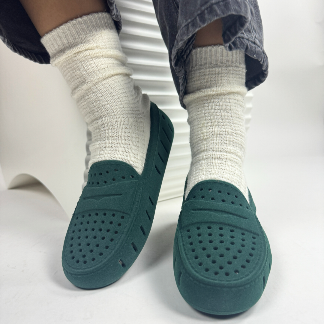 Women's Posh 3.0 Driver Foam Shoe | Emerald Vegan Suede