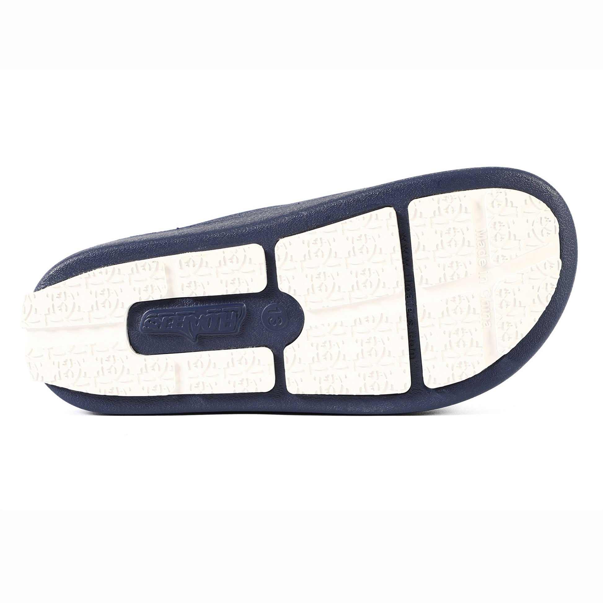 NAVY PEONY/BRIGHT WHITE LANE-4 KIDS SLIDE