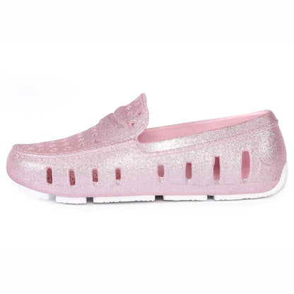 Kids Prodigy Pink Sparkle Bright White Loafers