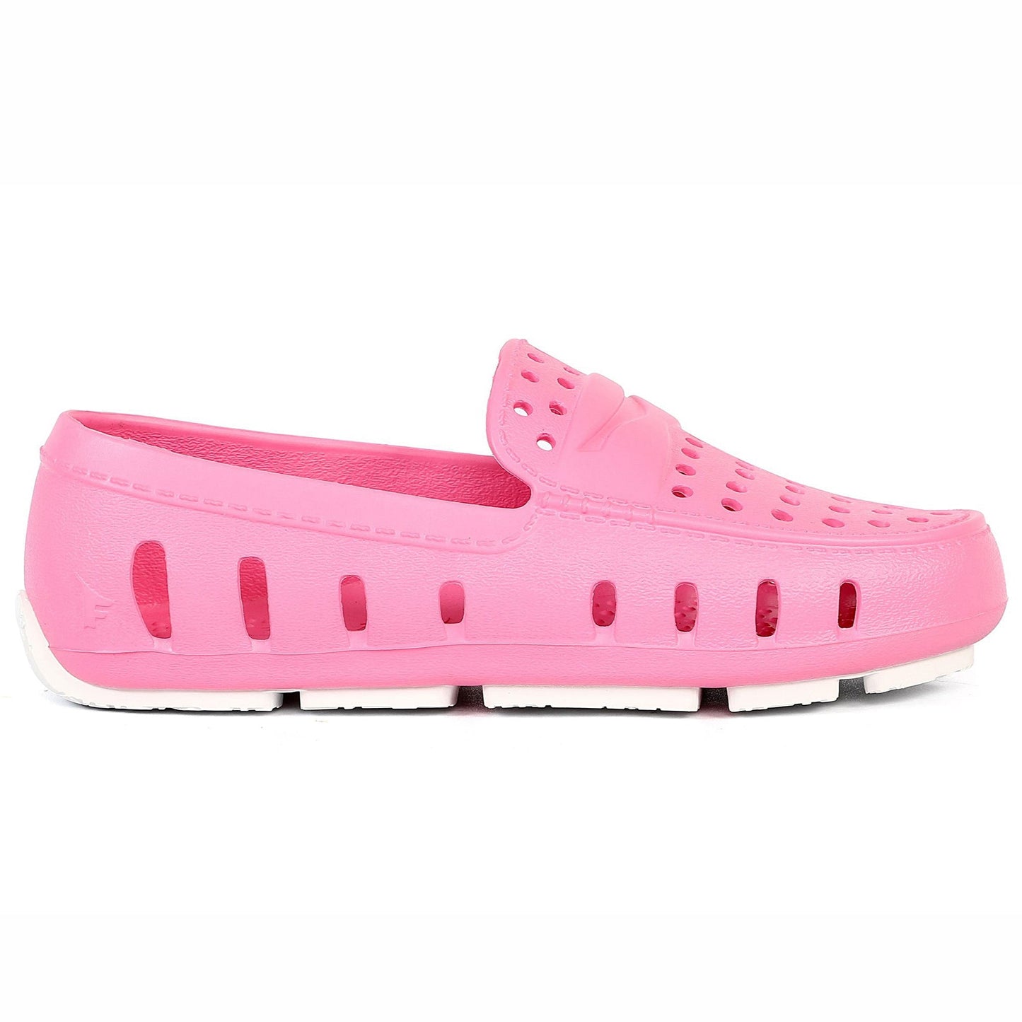 kids prodigy pink carnation bright white loafers,C4