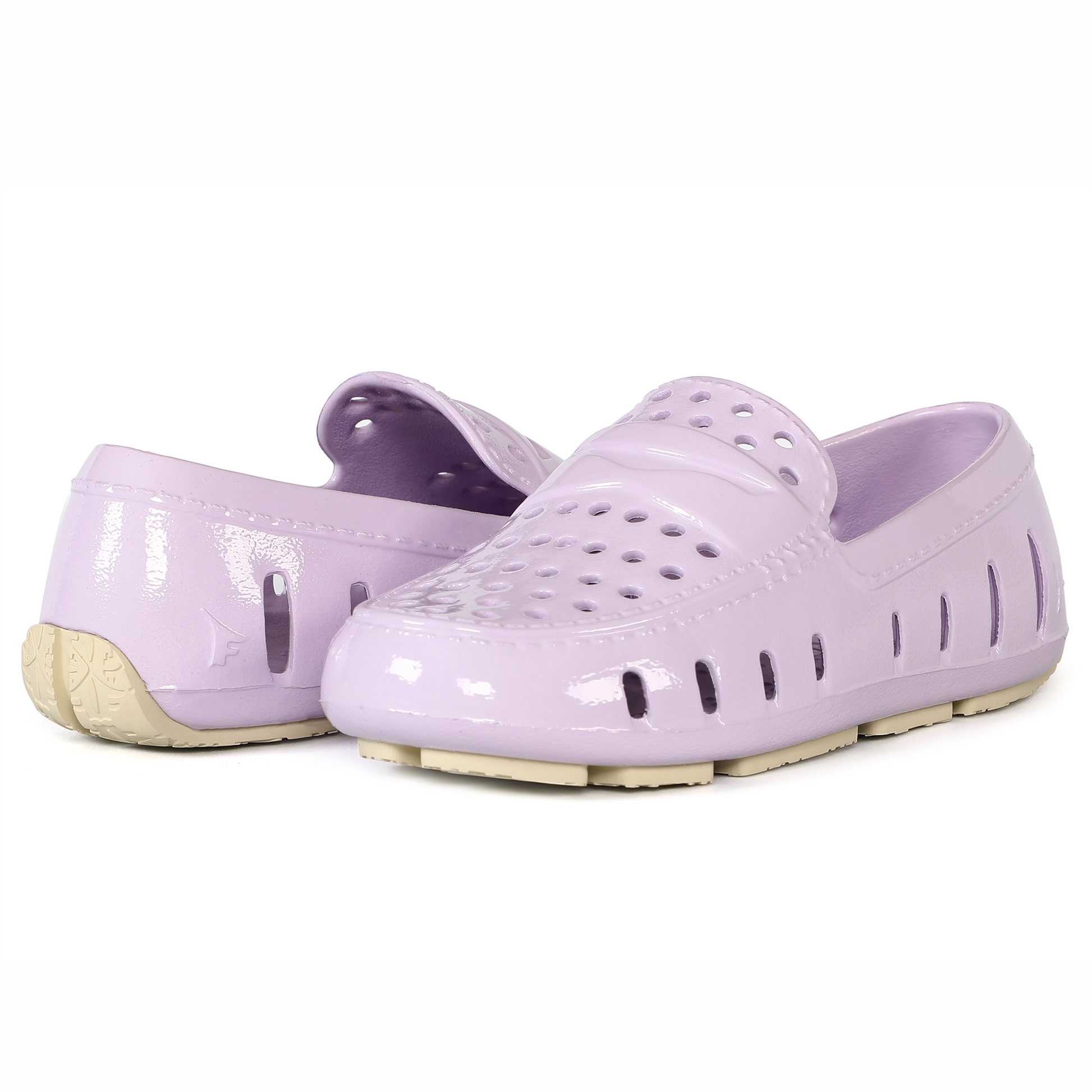 Kids Prodigy Dusty Pink Lilac Patent Loafers