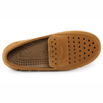 Kids Prodigy Dark Mocha Tan Suede Loafers