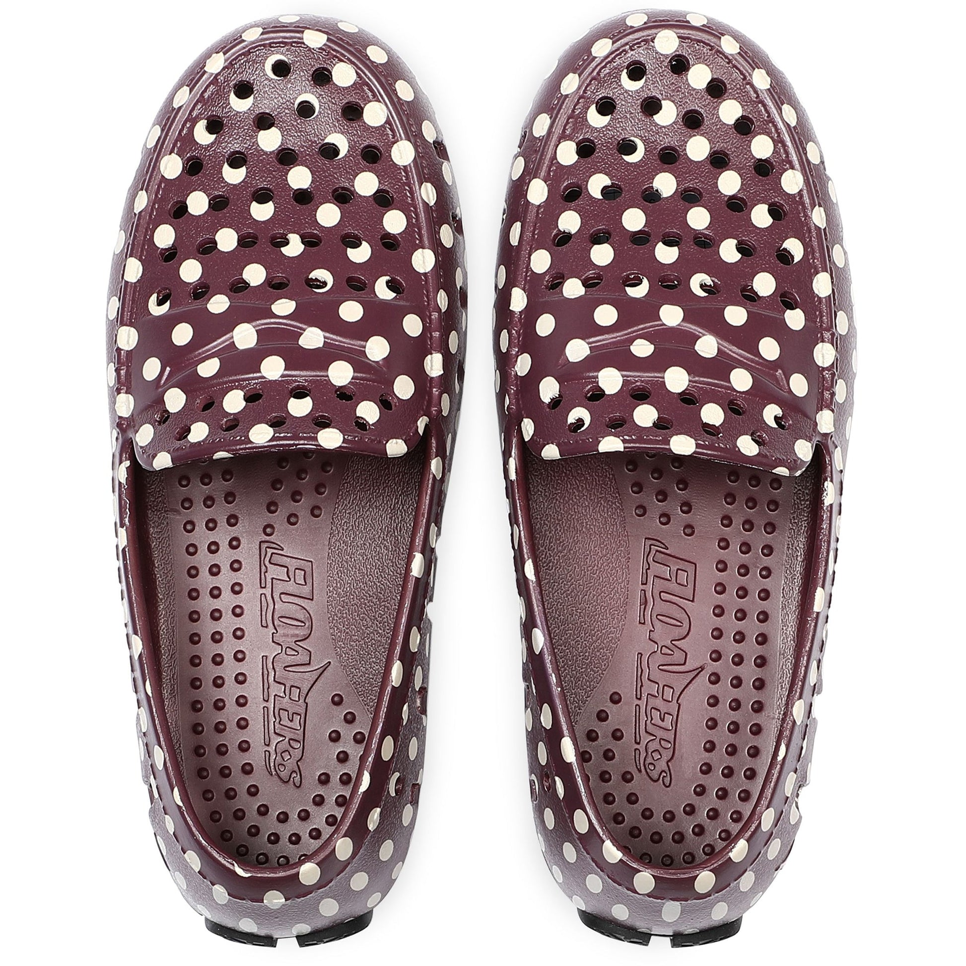 BURGUNDY/BLACK DOTS PRODIGY PRINT - FINAL SALE
