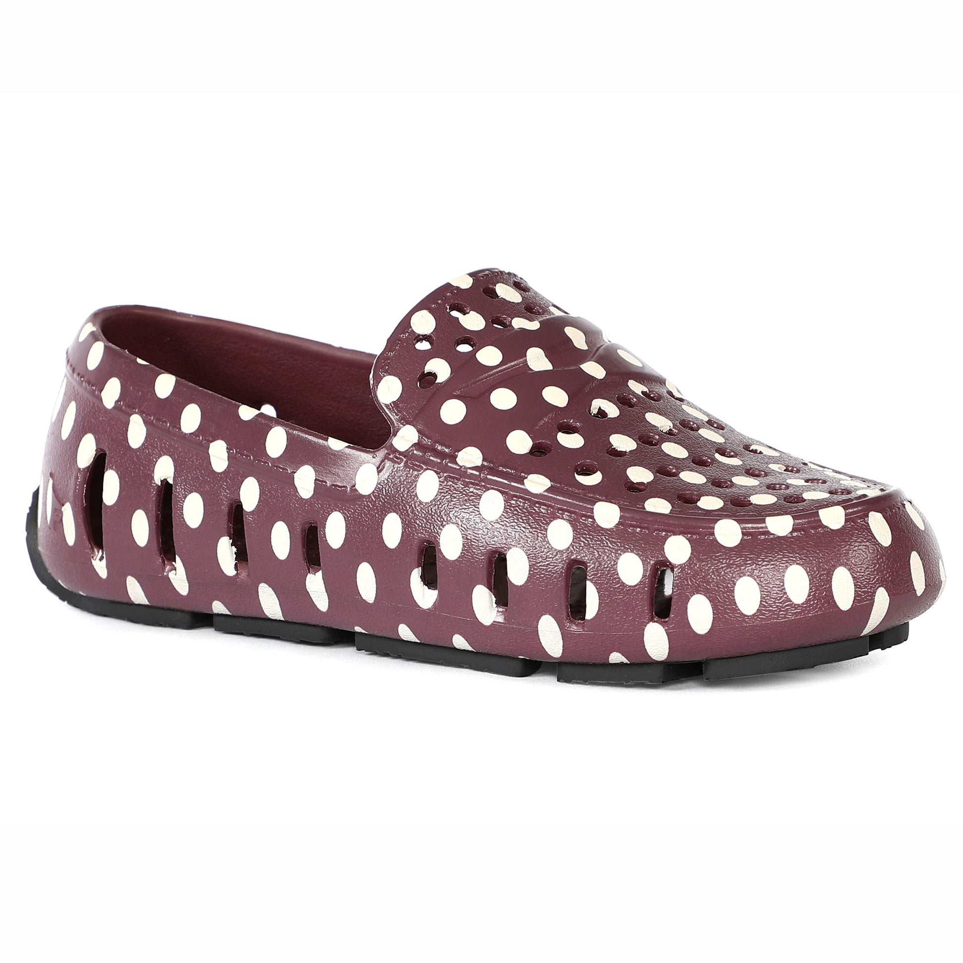 BURGUNDY/BLACK DOTS PRODIGY PRINT - FINAL SALE