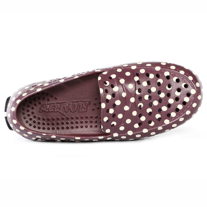 BURGUNDY/BLACK DOTS PRODIGY PRINT - FINAL SALE