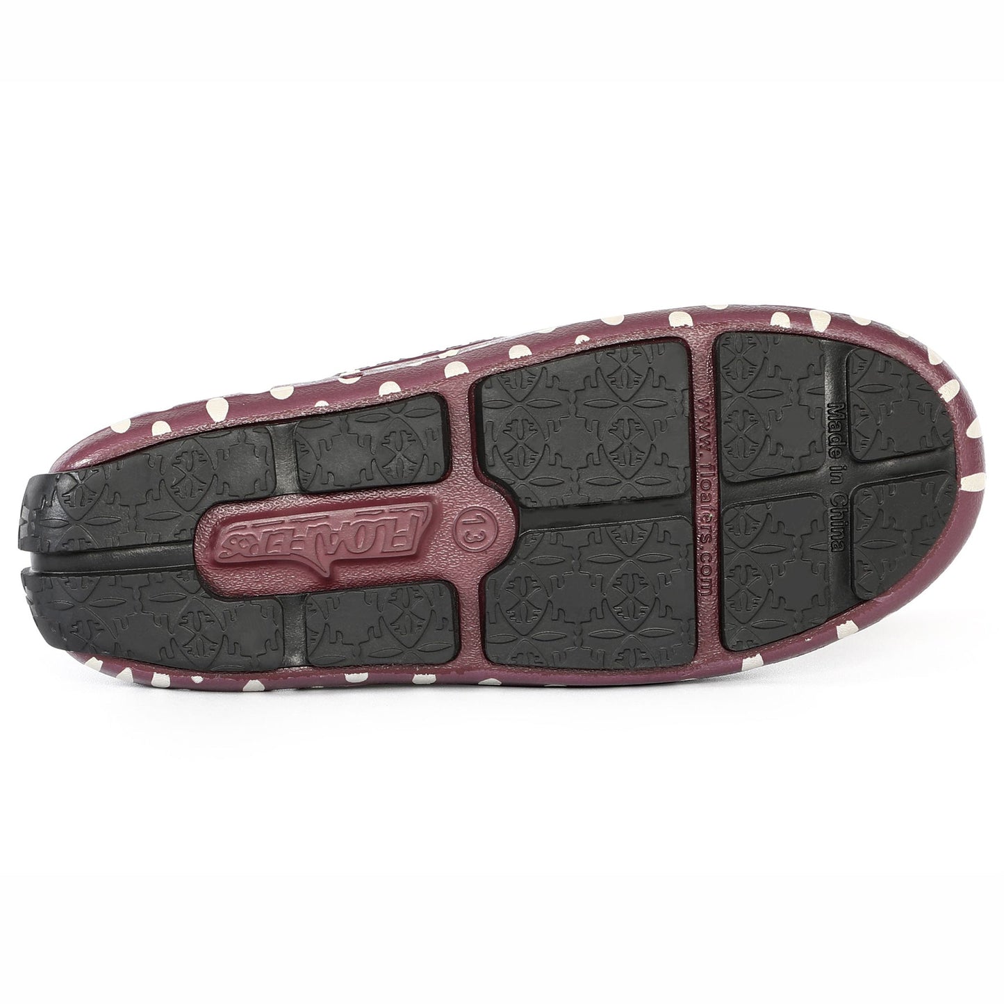 BURGUNDY/BLACK DOTS PRODIGY PRINT - FINAL SALE