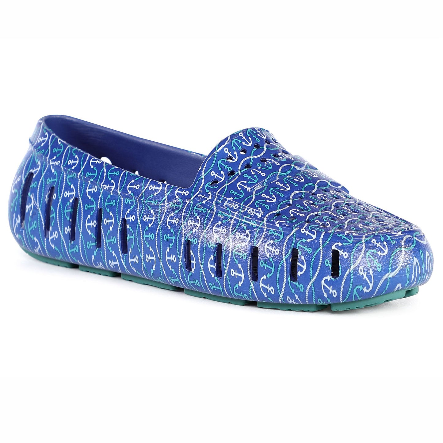 BLUE NAUTICAL ANCHOR/TEAL POSH PRINT - FINAL SALE