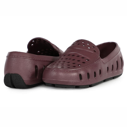 Kids Prodigy Maroon/Black Loafer