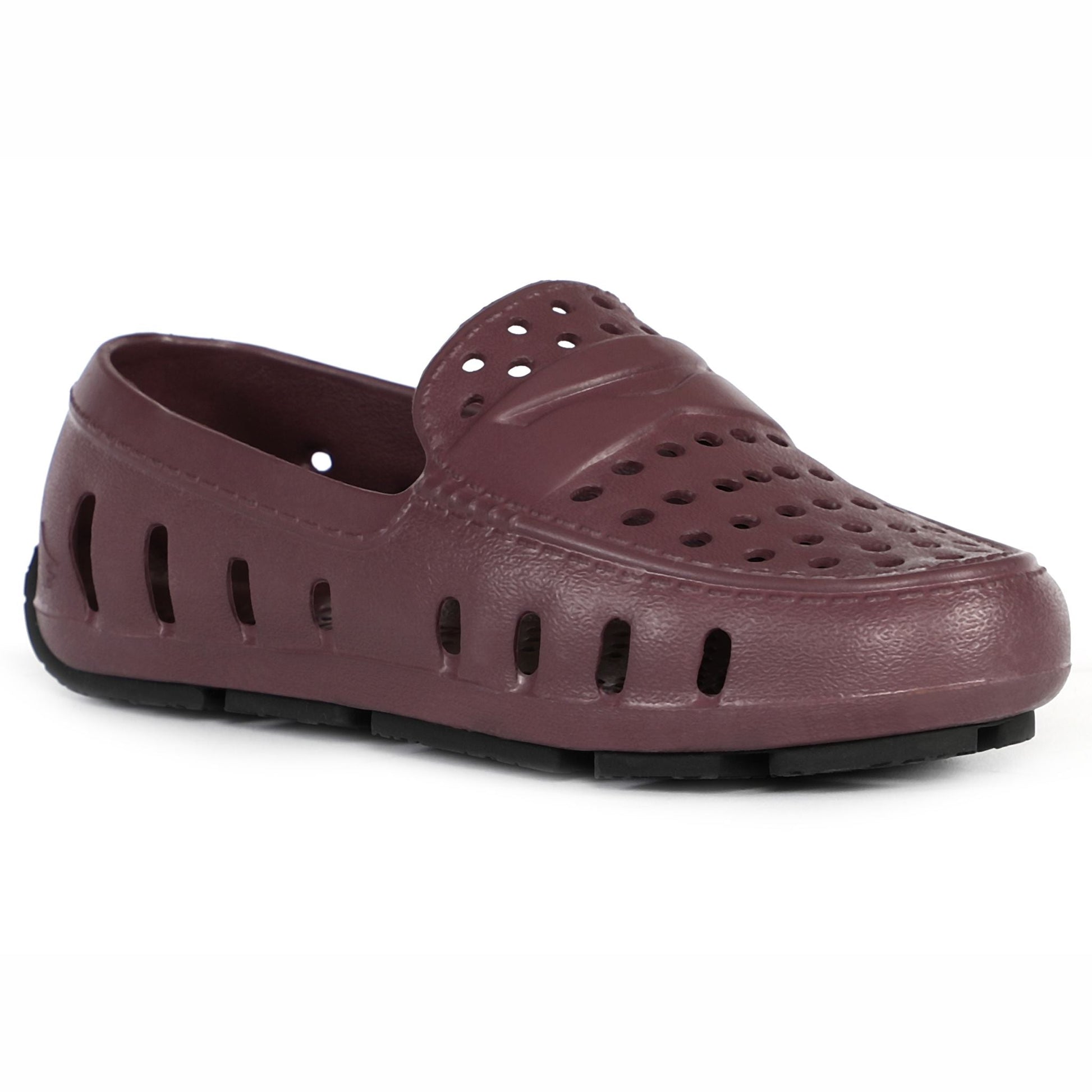 Kids Prodigy Maroon/Black Loafer
