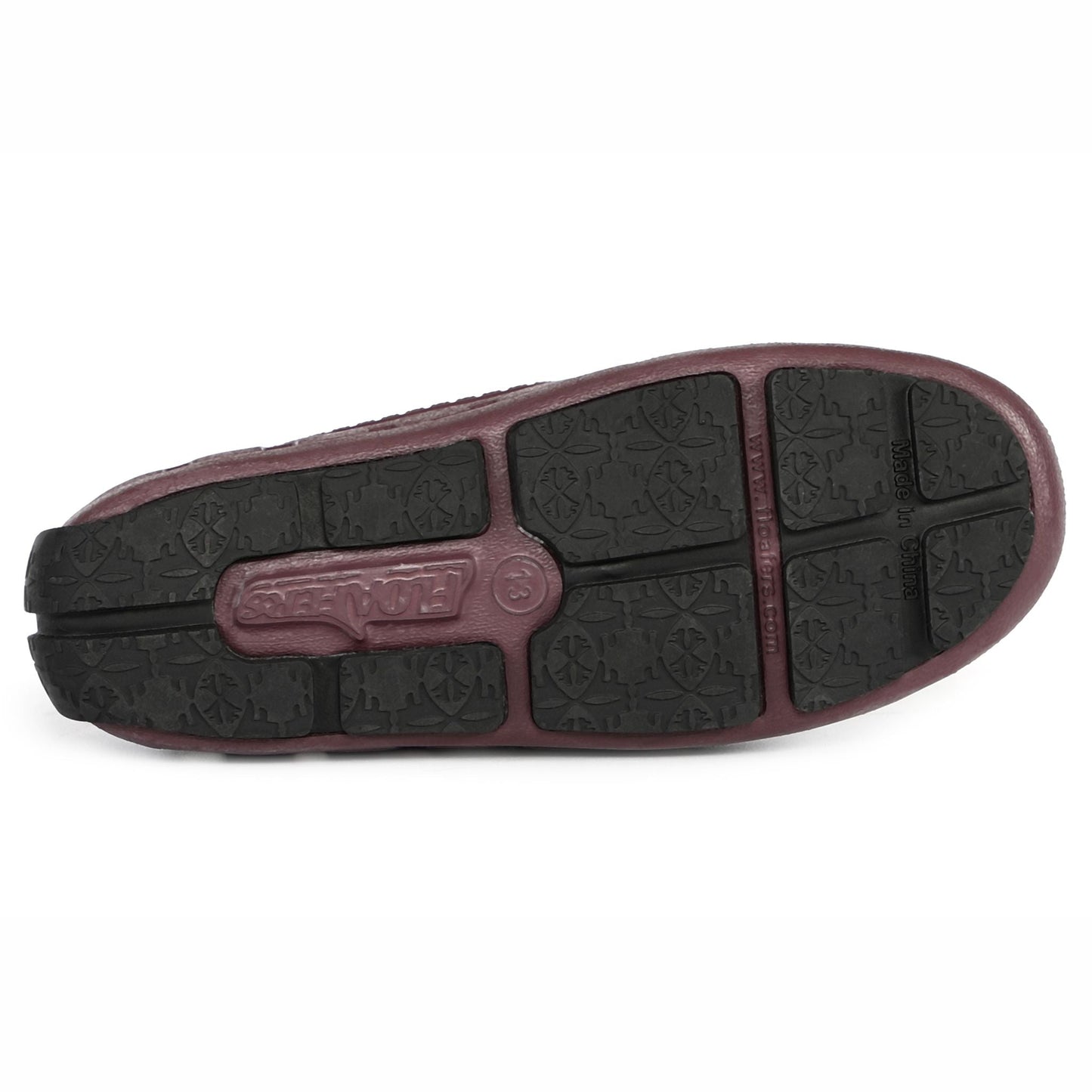 Kids Prodigy Maroon/Black Loafer