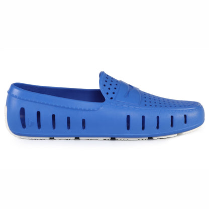 men s country club bright blue bright white loafers,5