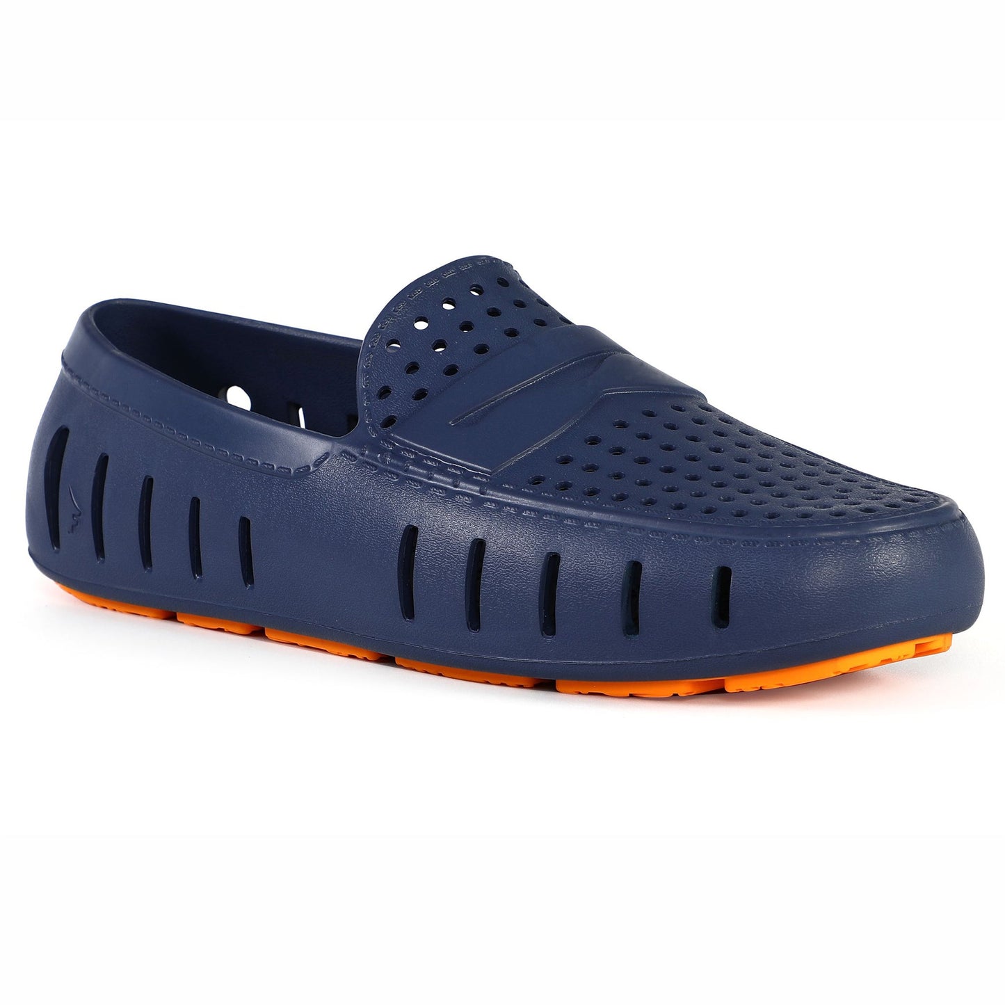Men's Country Club Navy Peony Flame Orange Loafers