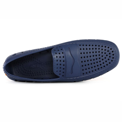 Men's Country Club Navy Peony Flame Orange Loafers