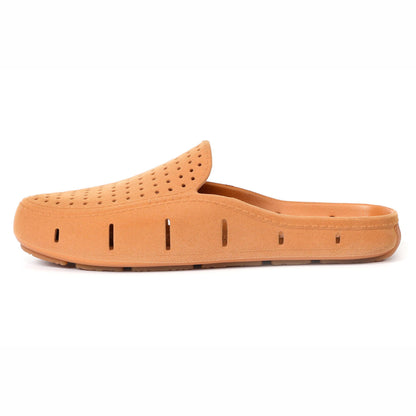 COGNAC VEGAN SUEDE MENS SUNSET SLIDE