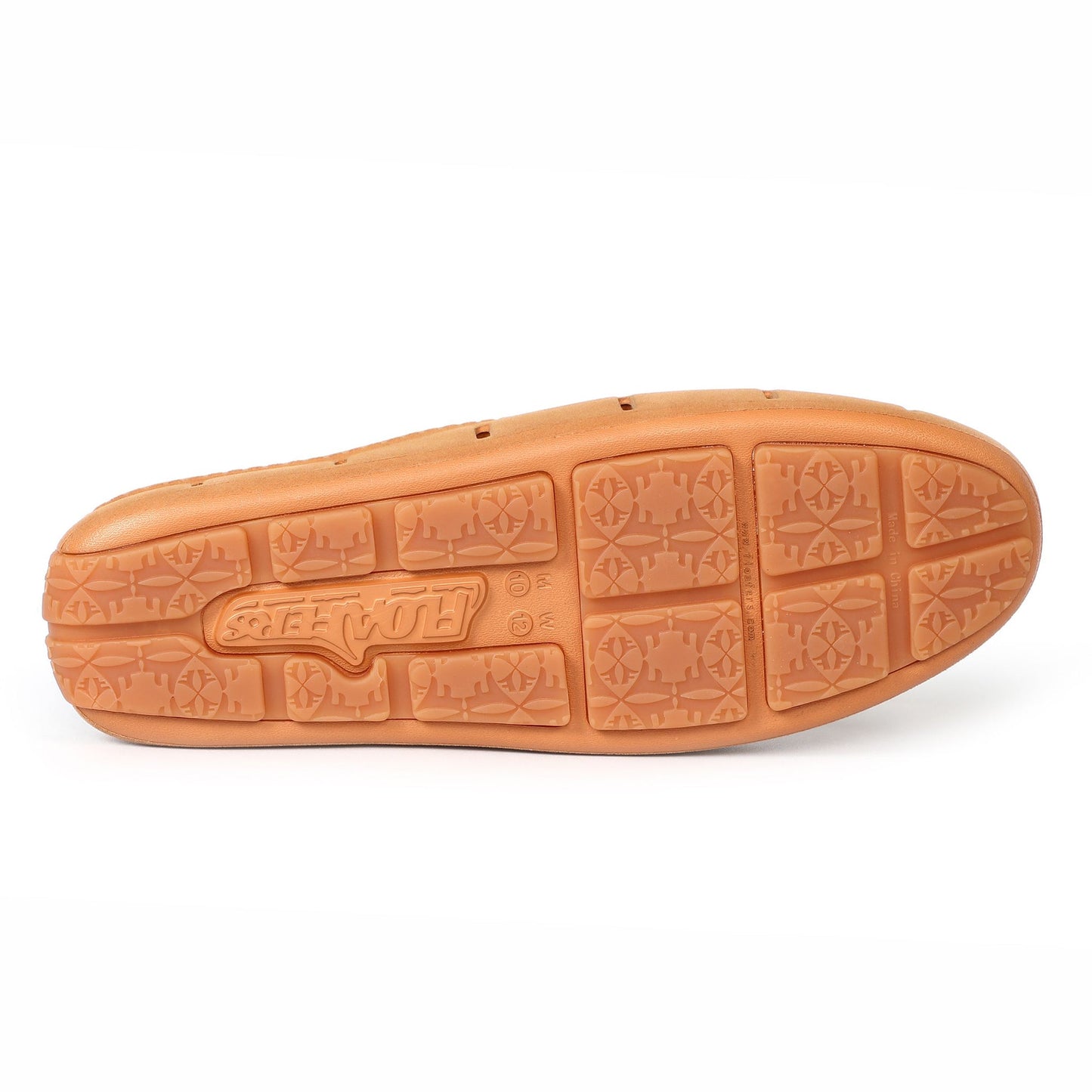 COGNAC VEGAN SUEDE MENS SUNSET SLIDE