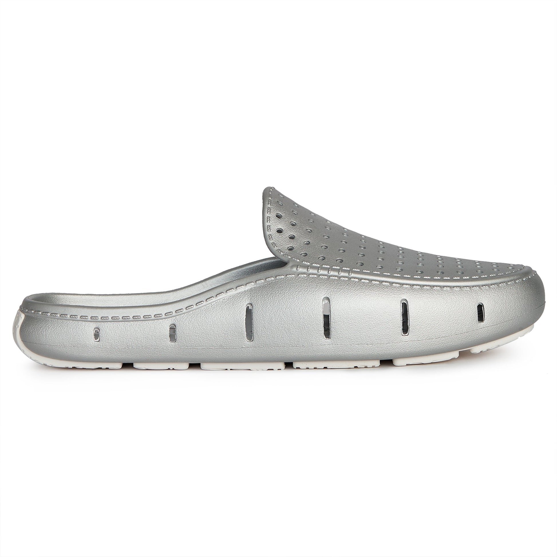 Men’s Sunset Slide Foam Shoe | Silver Metallic/Bright White