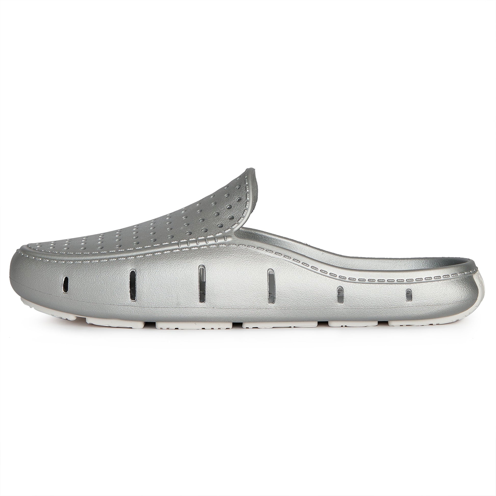 Men’s Sunset Slide Foam Shoe | Silver Metallic/Bright White