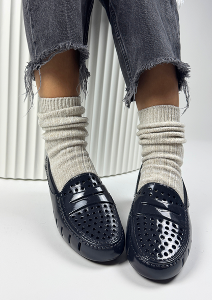 Women's Posh Black Patent Loafers