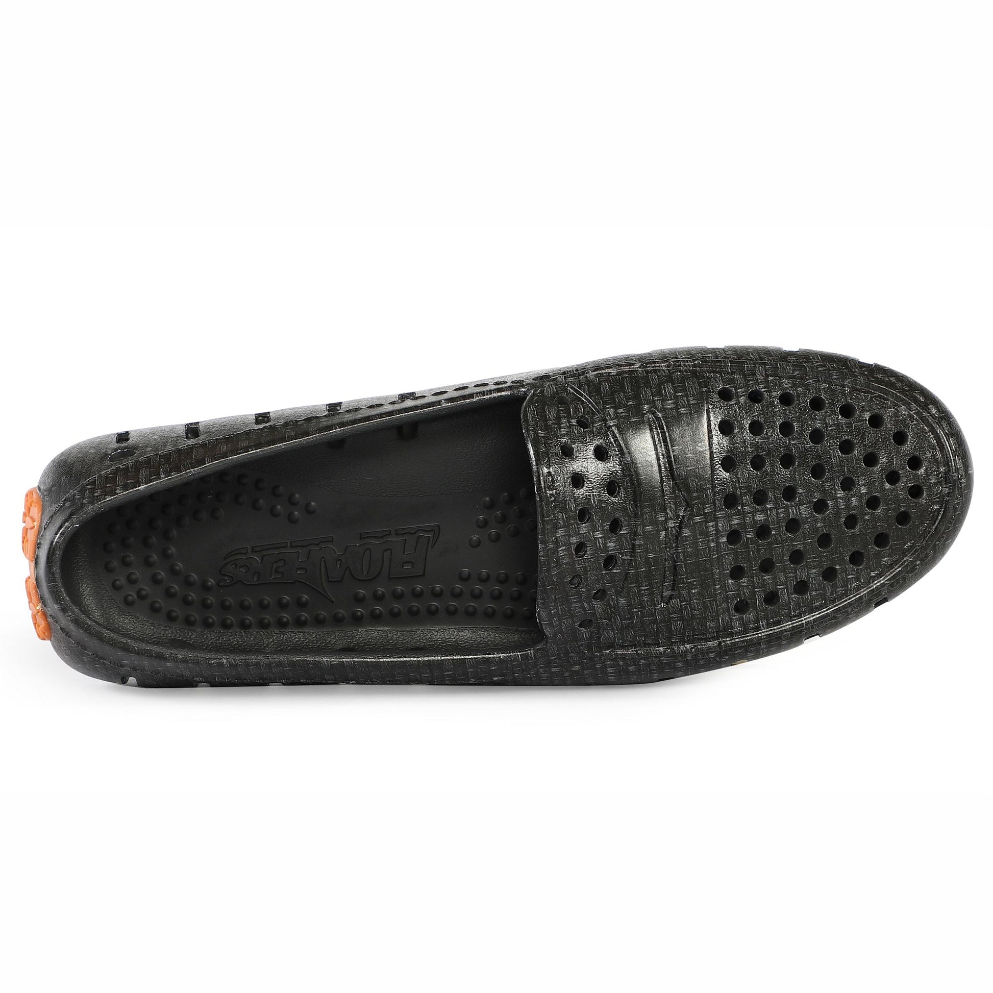 Women's Posh Black Raffia Print Loafers