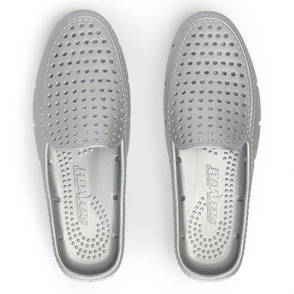 Women’s Sunset Slide Foam Shoe | Silver Metallic/Bright White