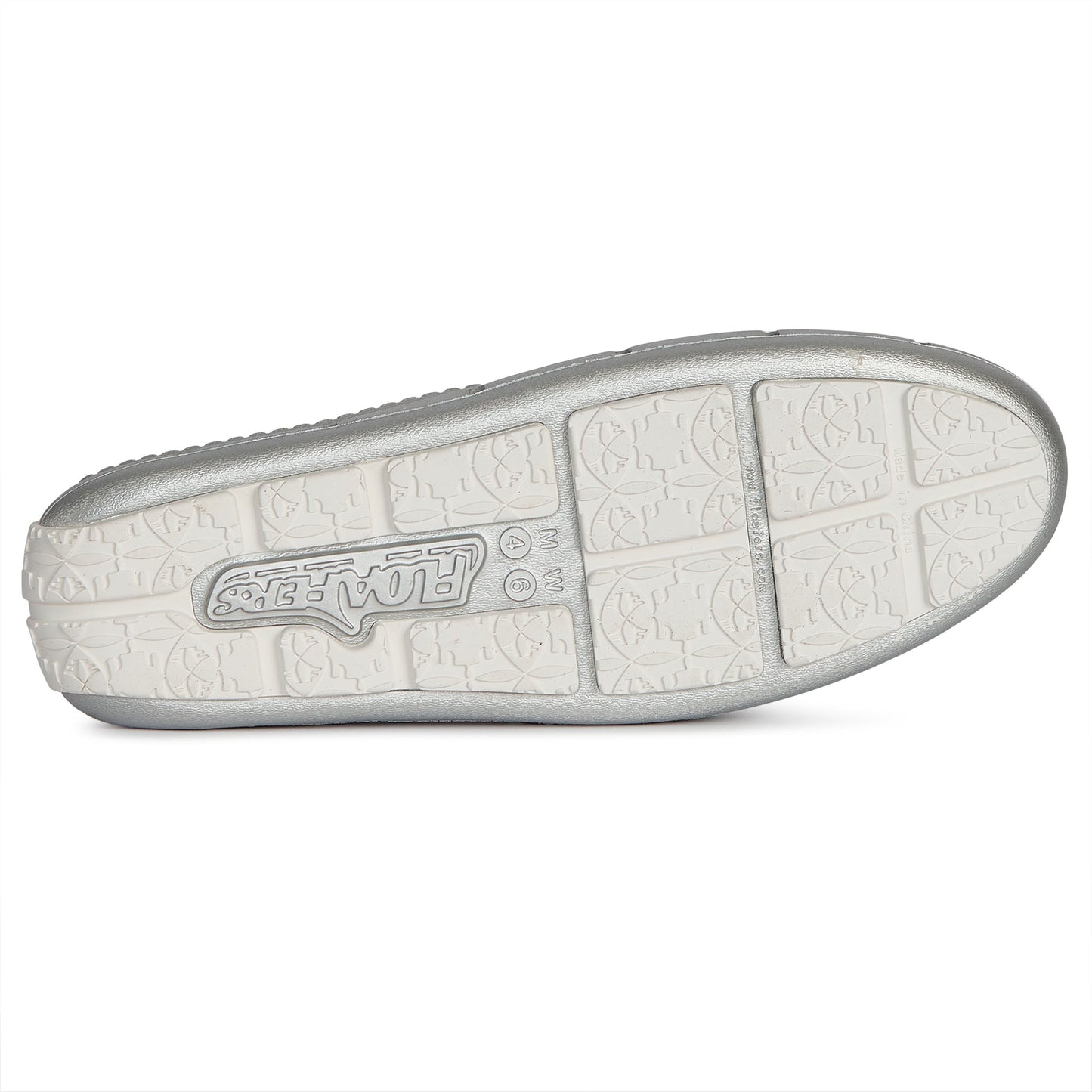 Women’s Sunset Slide Foam Shoe | Silver Metallic/Bright White