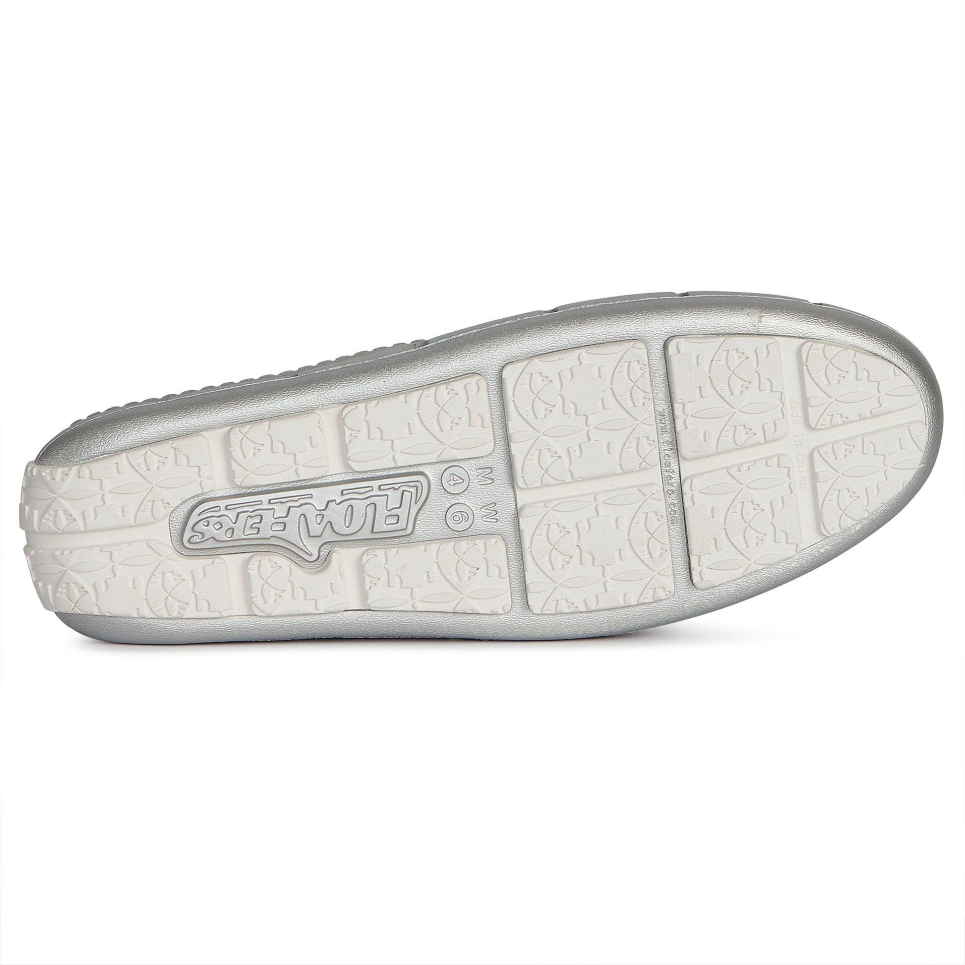 Women’s Sunset Slide Foam Shoe | Silver Metallic/Bright White
